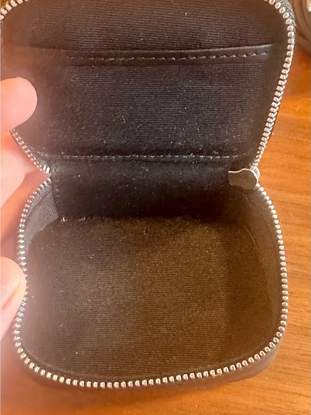 Coach Black Leather Pill Box or Jewelry Box